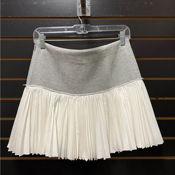 Derek Lam 10 Crosby Intermix Gray Pleated Skirt Size 6 - Picture 3 of 4